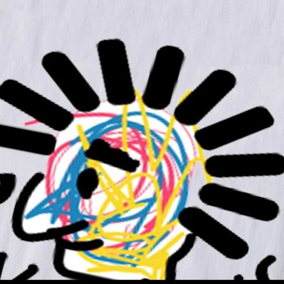 Cartoon Punk Music white short sleeve t-shirt Sz S - Picture 4 of 7